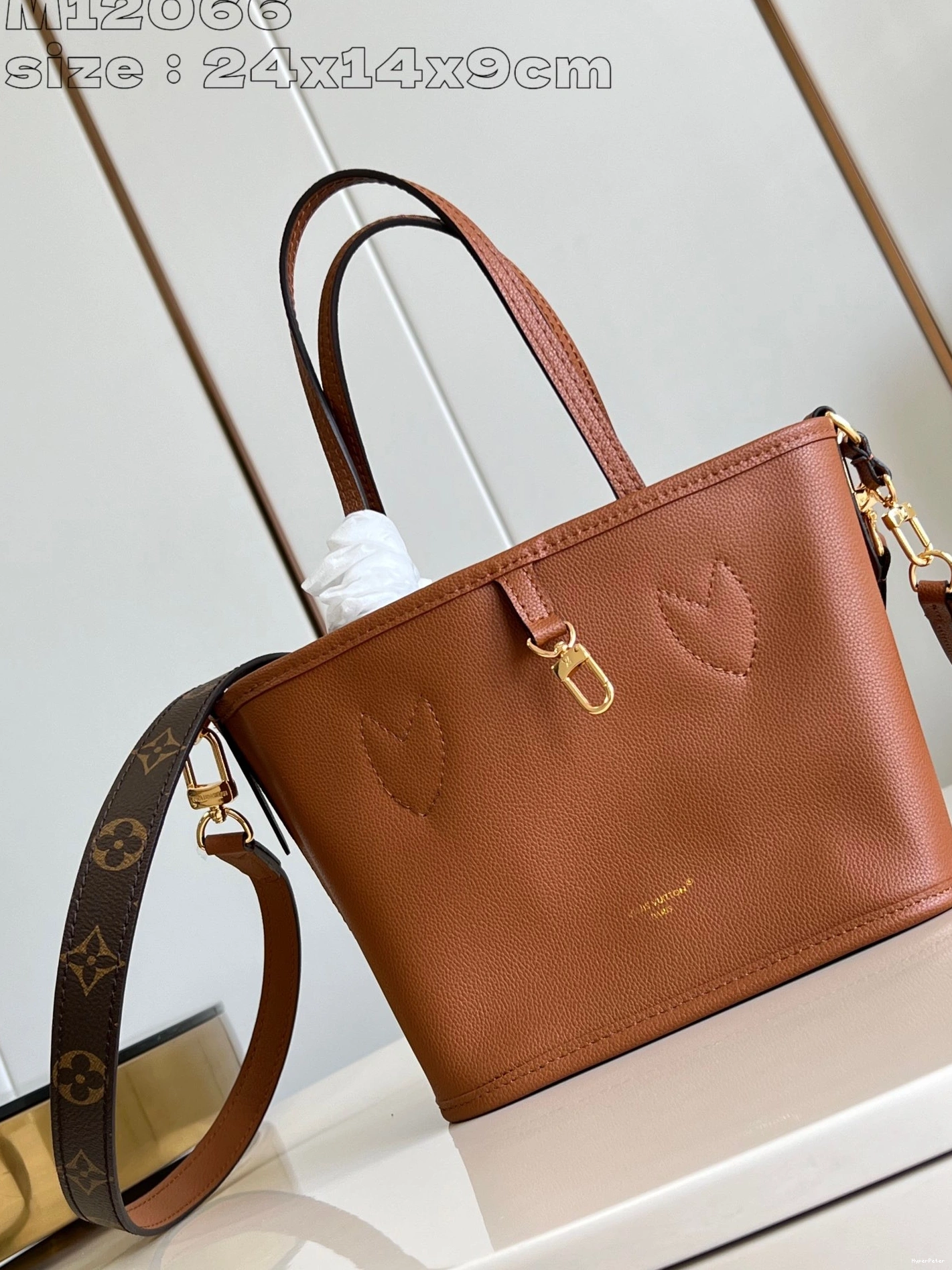 Out Inside LOUIS Bandoulière VUITTON BB Neverfull 0804